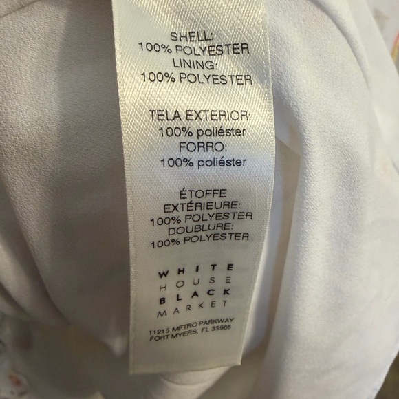 💥 WHBM Floral Chiffon Blouse BEAUTIFUL - Picture 10 of 10